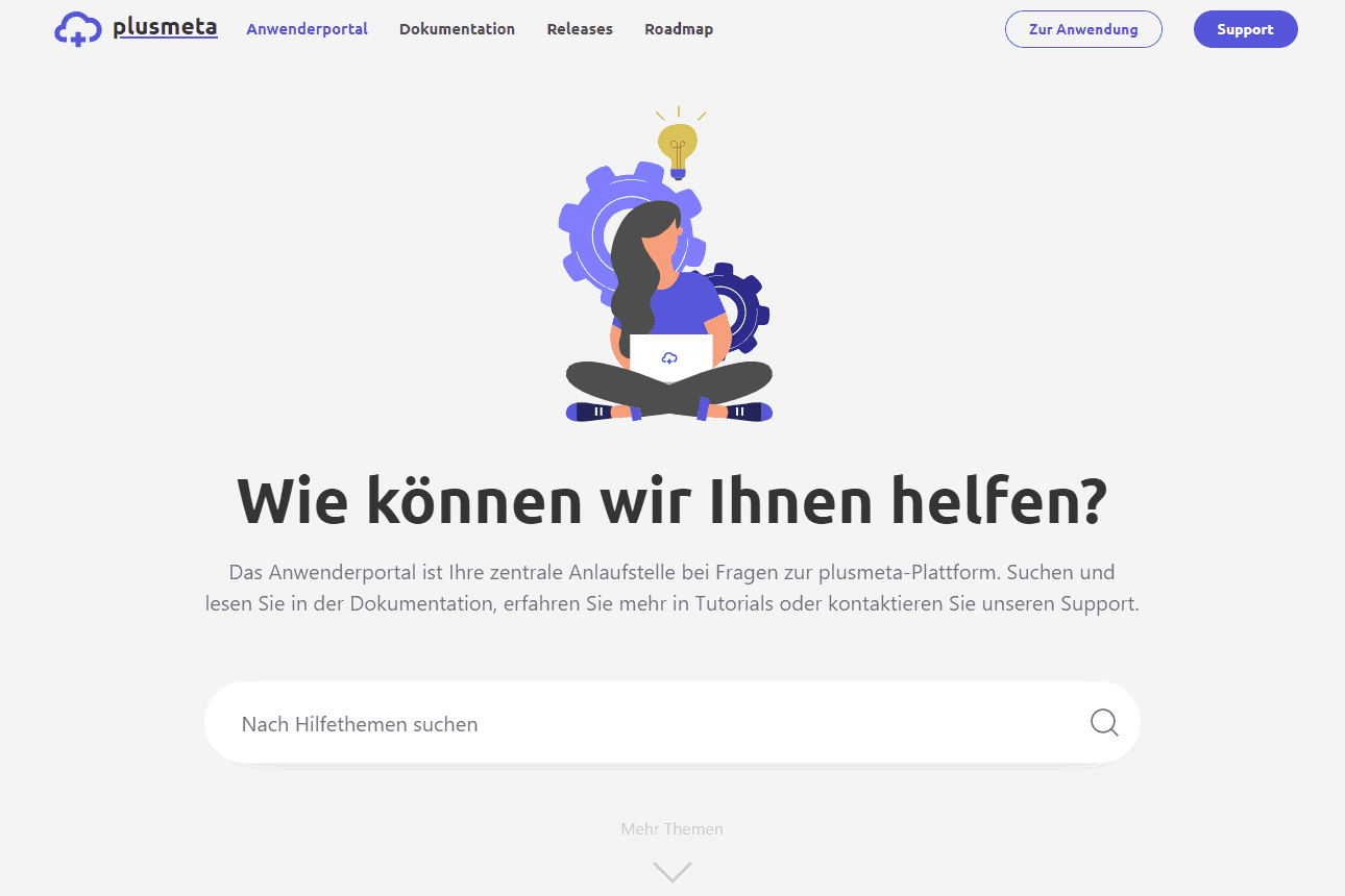 Das neue plusmeta-Anwenderportal