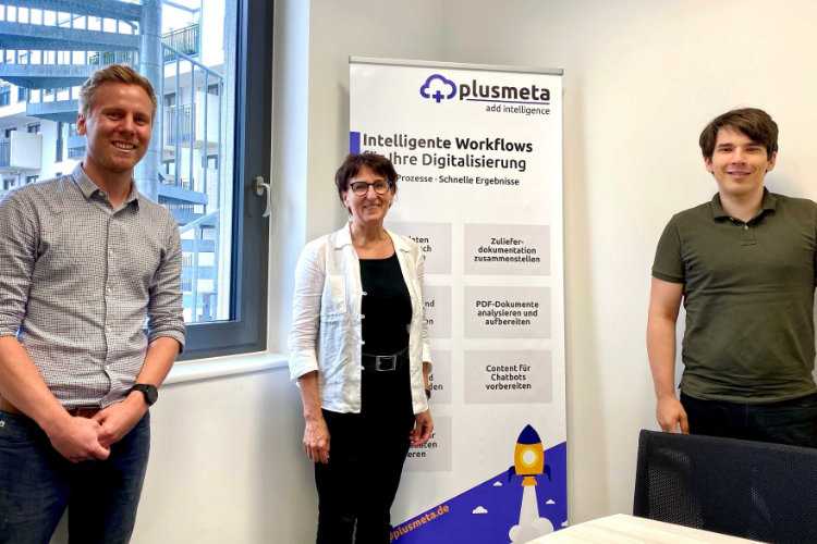 Landtagsabgeordnete zu Besuch im plusmeta-Büro