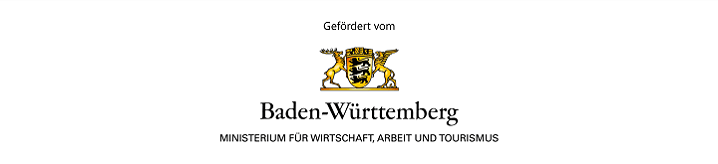 Die Grafik zeigt das Logo des Wirtschaftsministeriums Baden-Württemberg.